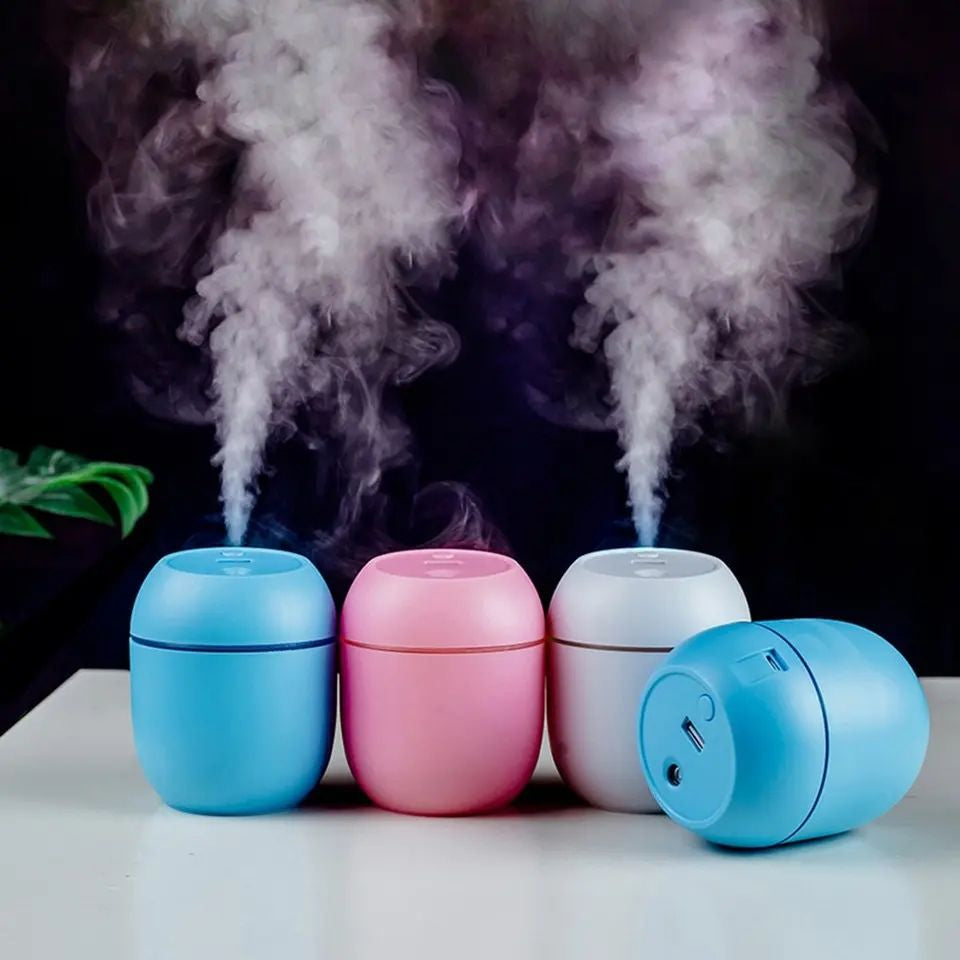Portable Mini Air Humidifier with LED Night Lamp